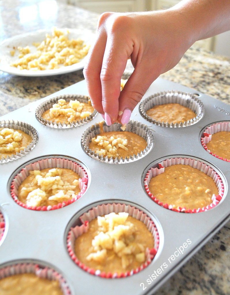 Cinnamon Apple Sweet Potato Muffins by 2sistersrecipes.com 