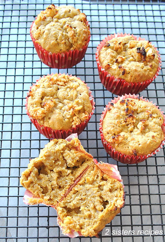 Cinnamon Apple Sweet Potato Muffins by 2sistersrecipes.com 