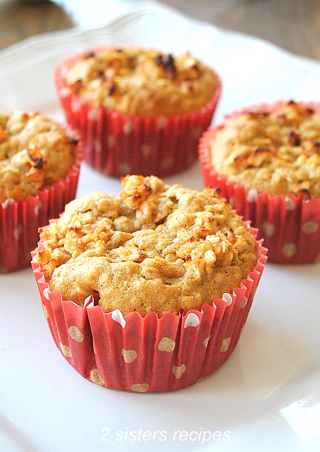 Cinnamon Apple Sweet Potato Muffins by 2sistersrecipes.com 