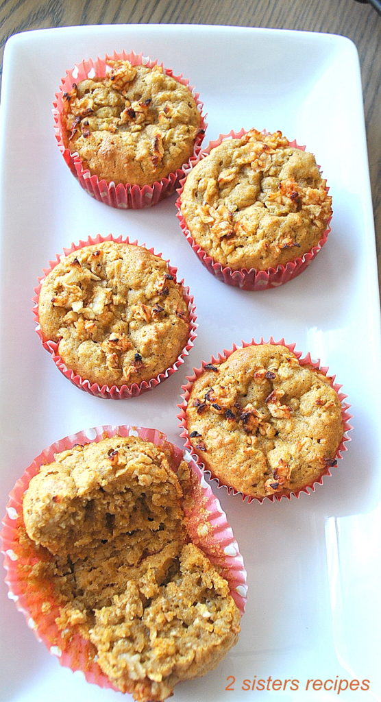 Cinnamon Apple Sweet Potato Muffins by 2sistersrecipes.com 