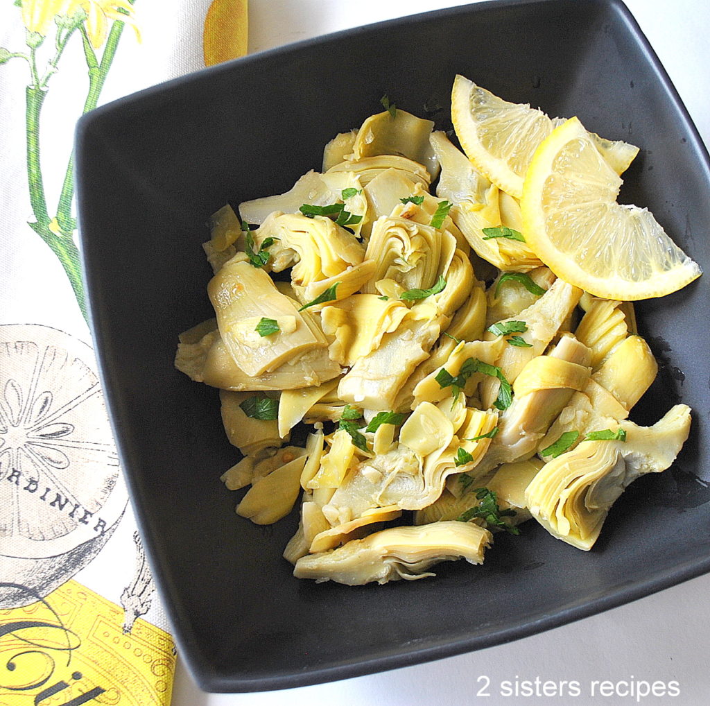 Delicious Artichoke Hearts Salad by 2sistersrecipes.com 