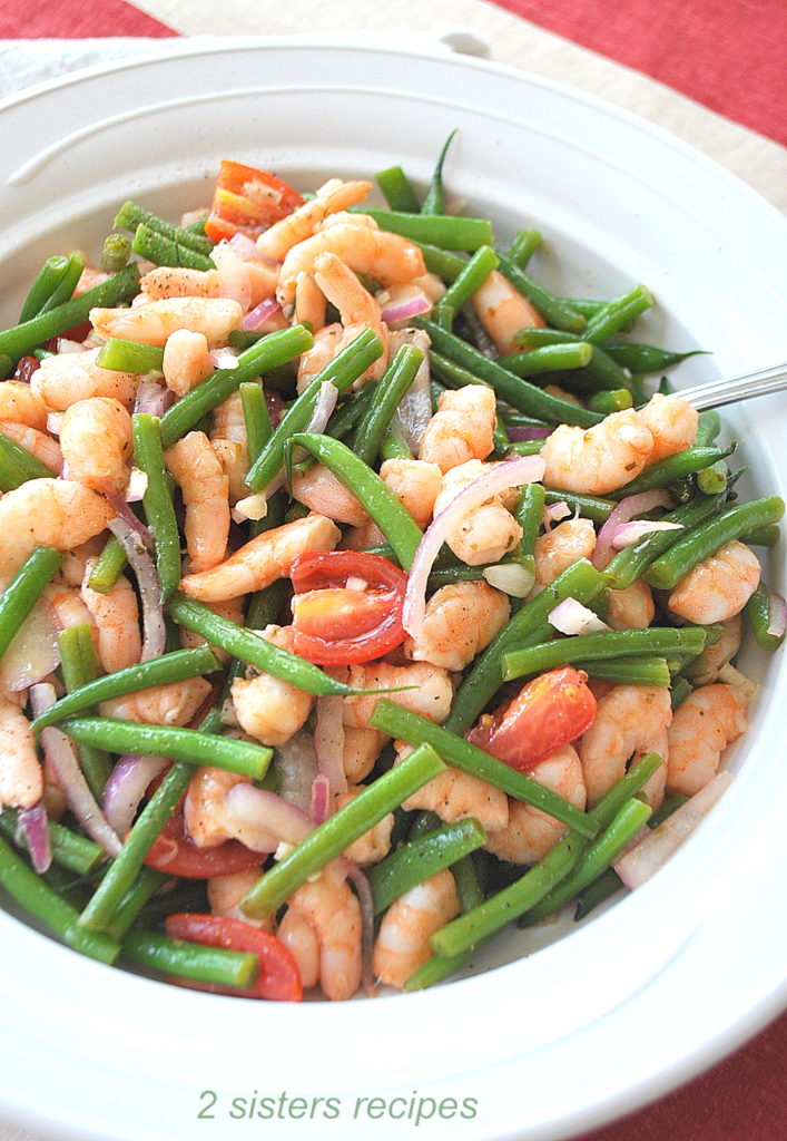 Best Shrimp Green Bean Salad by 2sistersrecipes.com 