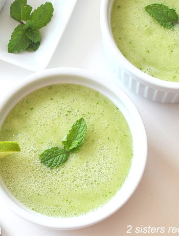 Cold Honeydew Soup by 2sistersrecipes.com