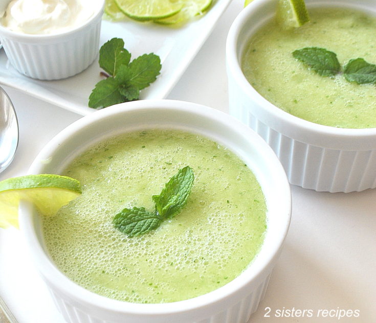 Cold Honeydew Soup by 2sistersrecipes.com