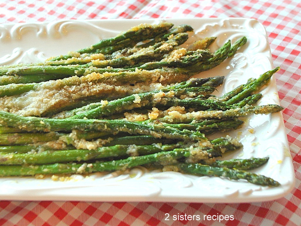 Asparagus Au Gratin- Lightened! by 2sistersrecipes.com 