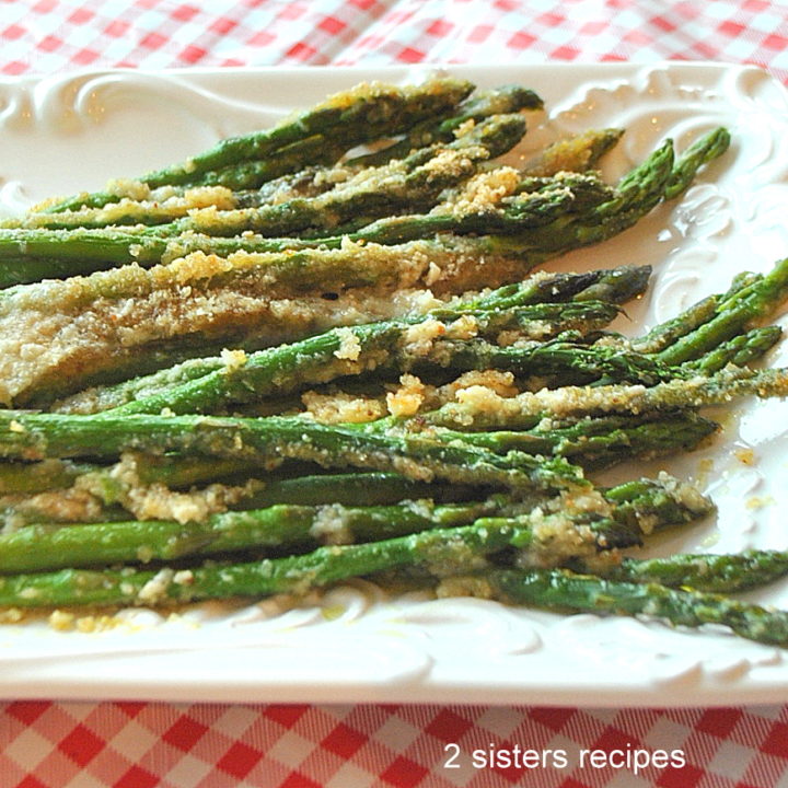 Asparagus Au Gratin- Lightened! by 2sistersrecipes.com