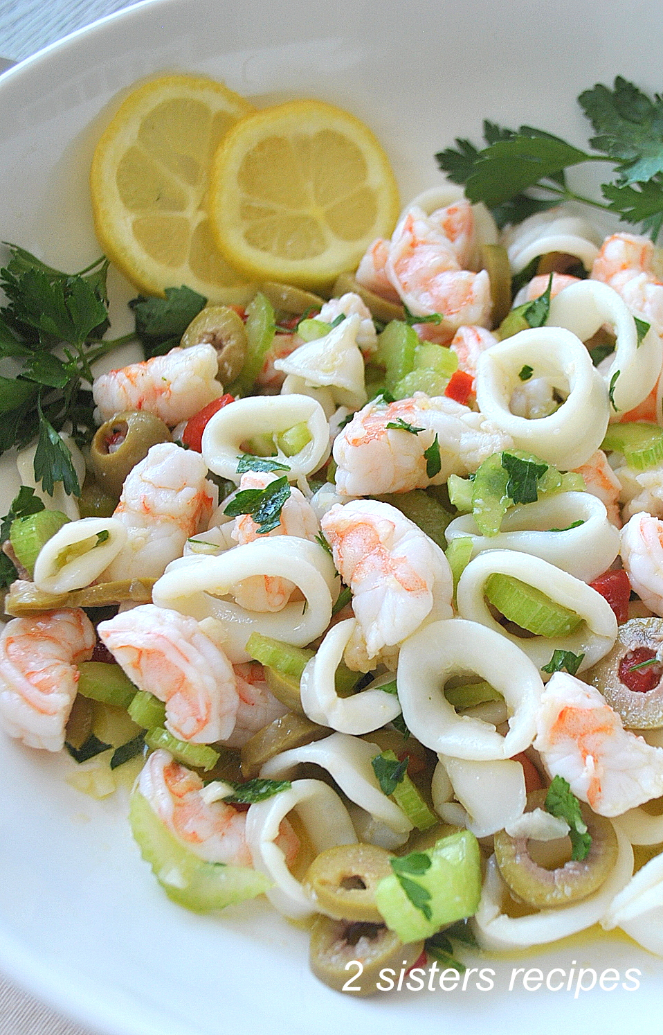 Shrimp and Calamari Salad - 2 Sisters Recipes by Anna and Liz