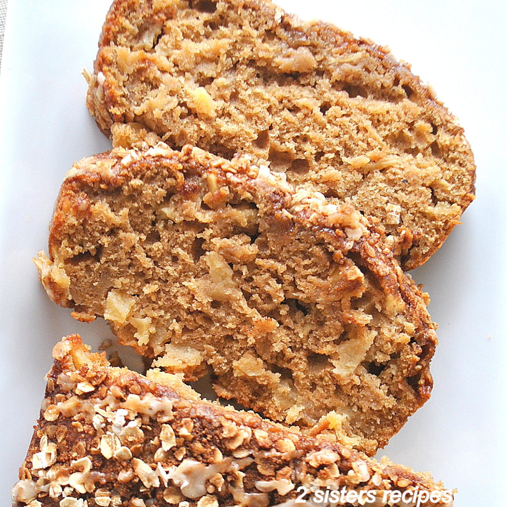 Healthy Apple Cinnamon Bread by 2sistersrecipes.com