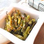 Easy Baked Shishito Peppers by 2sistersrecipes.com