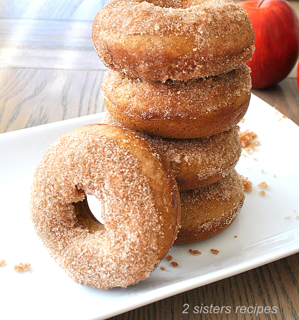Cinnamon Apple Cider Donuts by 2sistersrecipes.com