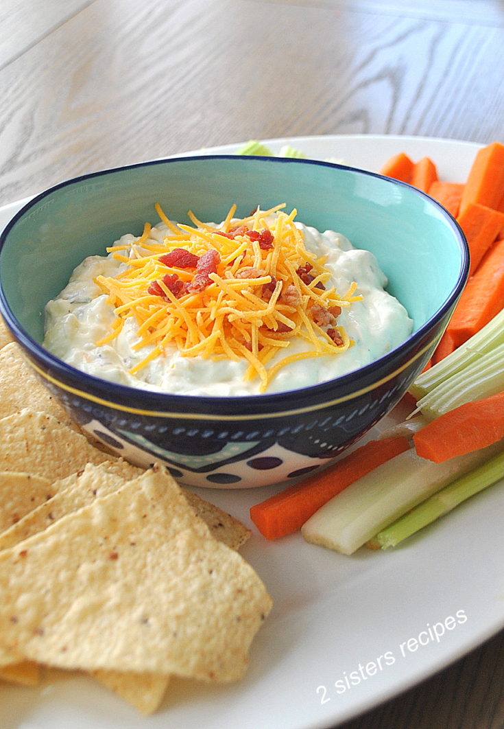 Everything Baked Potato Dip by 2sistersrecipes.com