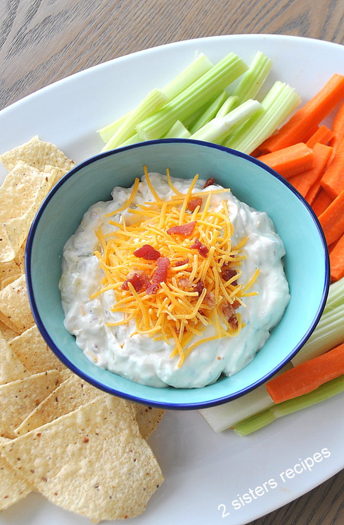 Everything Baked Potato Dip by 2sistersrecipes.com 