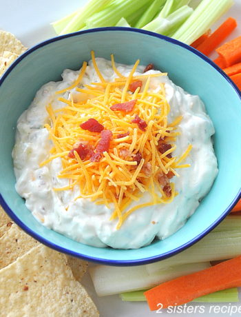 Everything Baked Potato Dip by 2sistersrecipes.com
