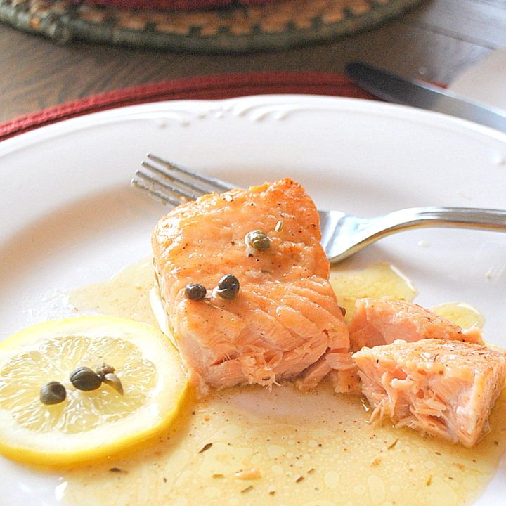 Best Salmon Piccata by 2sistersrecipes.com