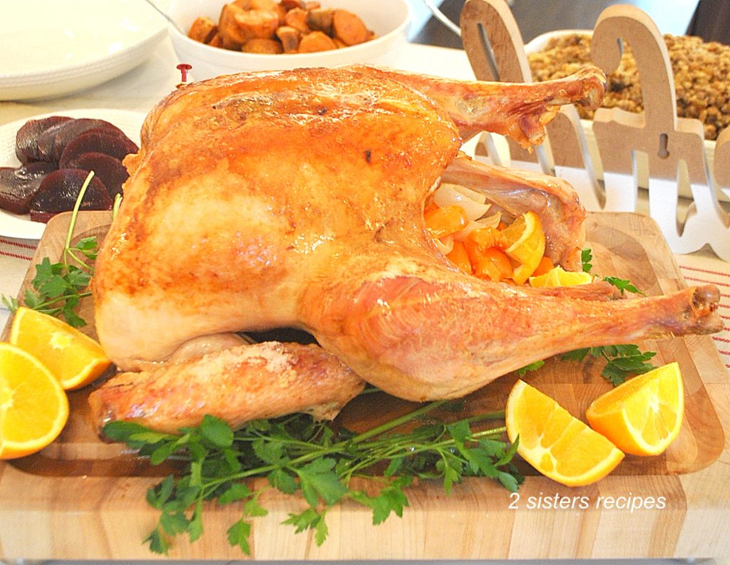 Roasted Thanksgiving Turkey by 2sistersrecipes.com