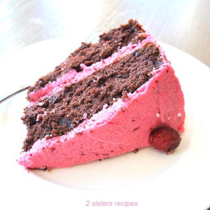 Chocolate Cake with Cranberry Buttercream