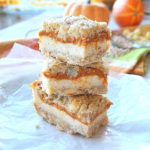 Pumpkin Spice Cheesecake Bars by 2sistersrecipes.com
