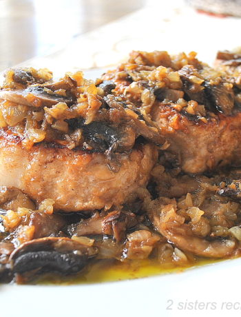 Classic Pork Chop Marsala by 2sistersrecipes.com