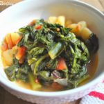 A bowl of Dad's favorite Vegetarian Italian Stew.