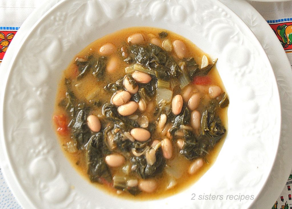 Tuscan Swiss Chard and Beans Soup by 2sistersrecipes.com