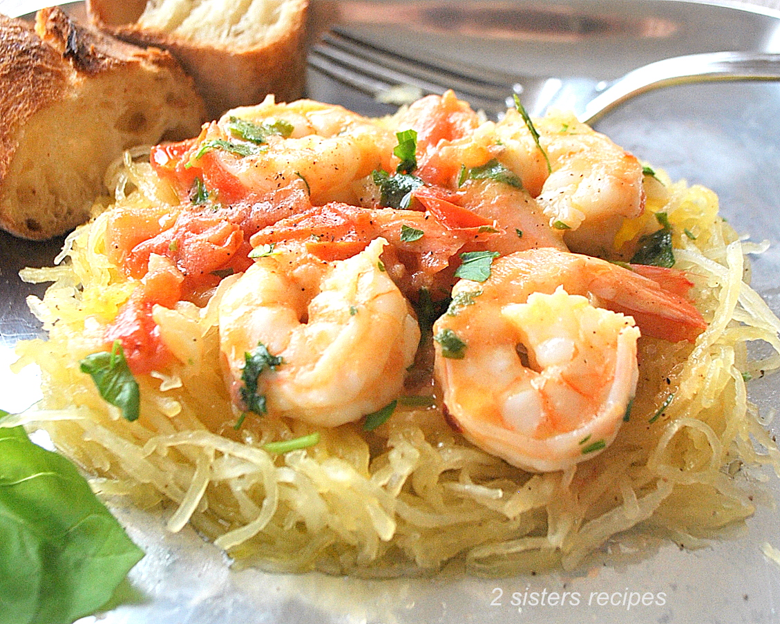 Spaghetti Squash with Spaghetti by 2sistersrecipes.com