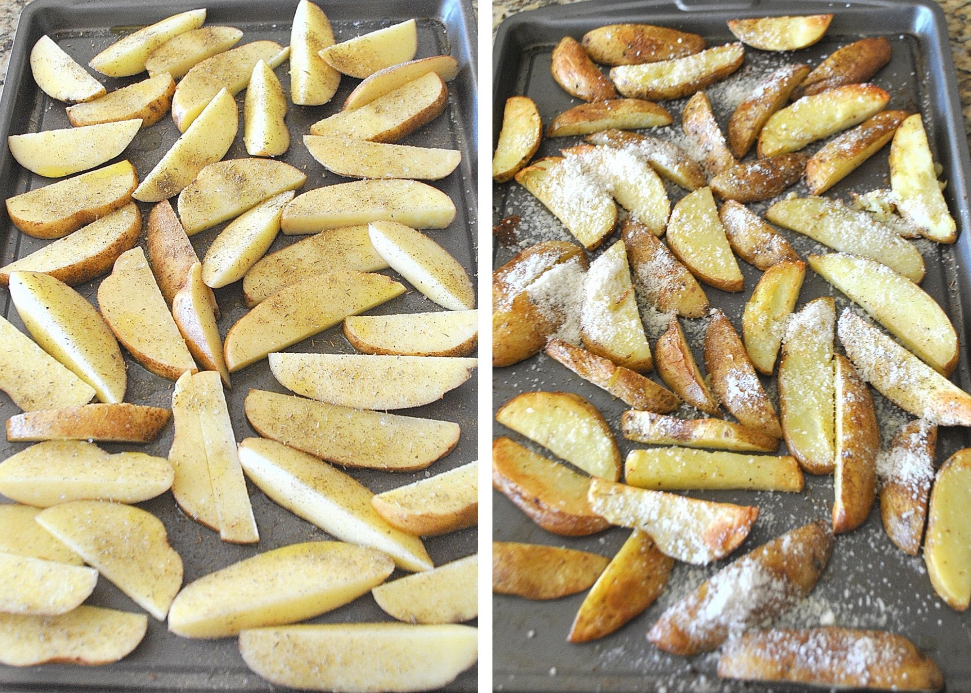 Parmesan Truffle Oil Potato Wedges by (1) 2