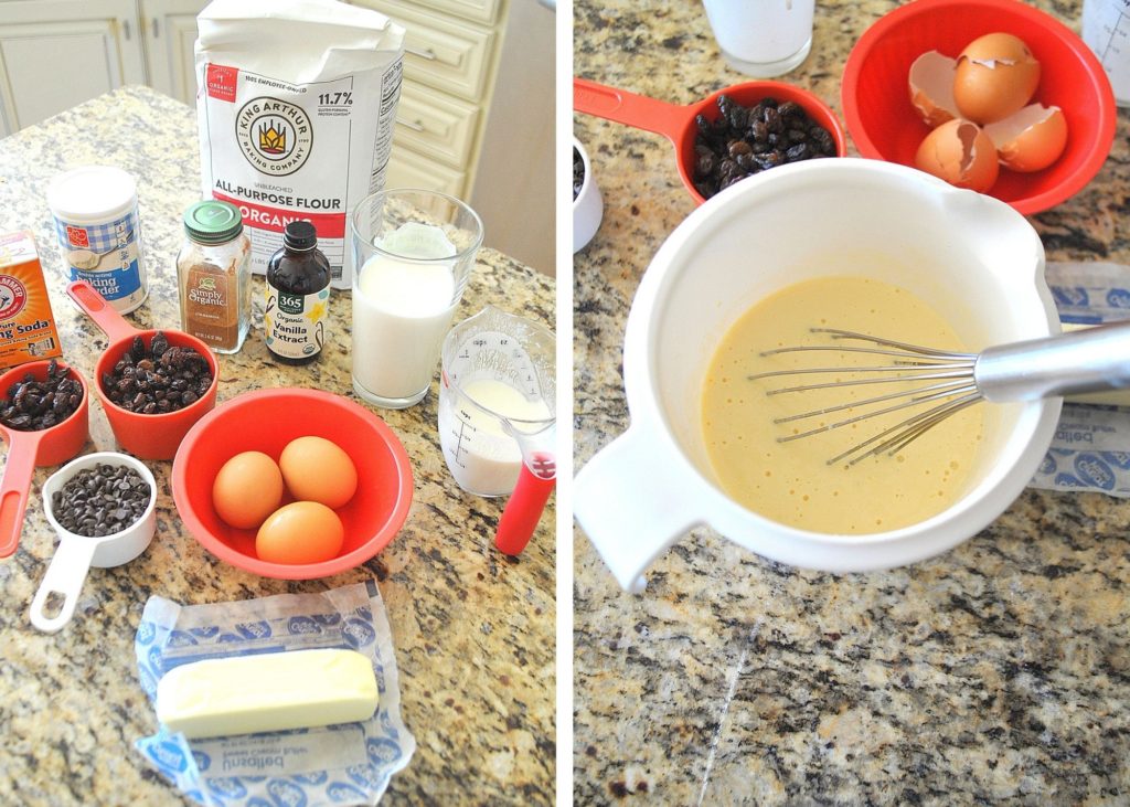 Photo of the ingredients and whisking the liquid in a bowl. by 2sistersrecipes.com 