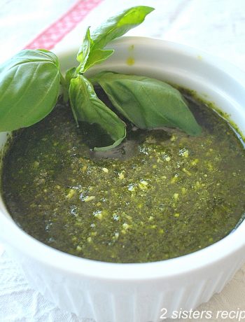 Spinach Pesto Sauce by 2sistersrecipes.com