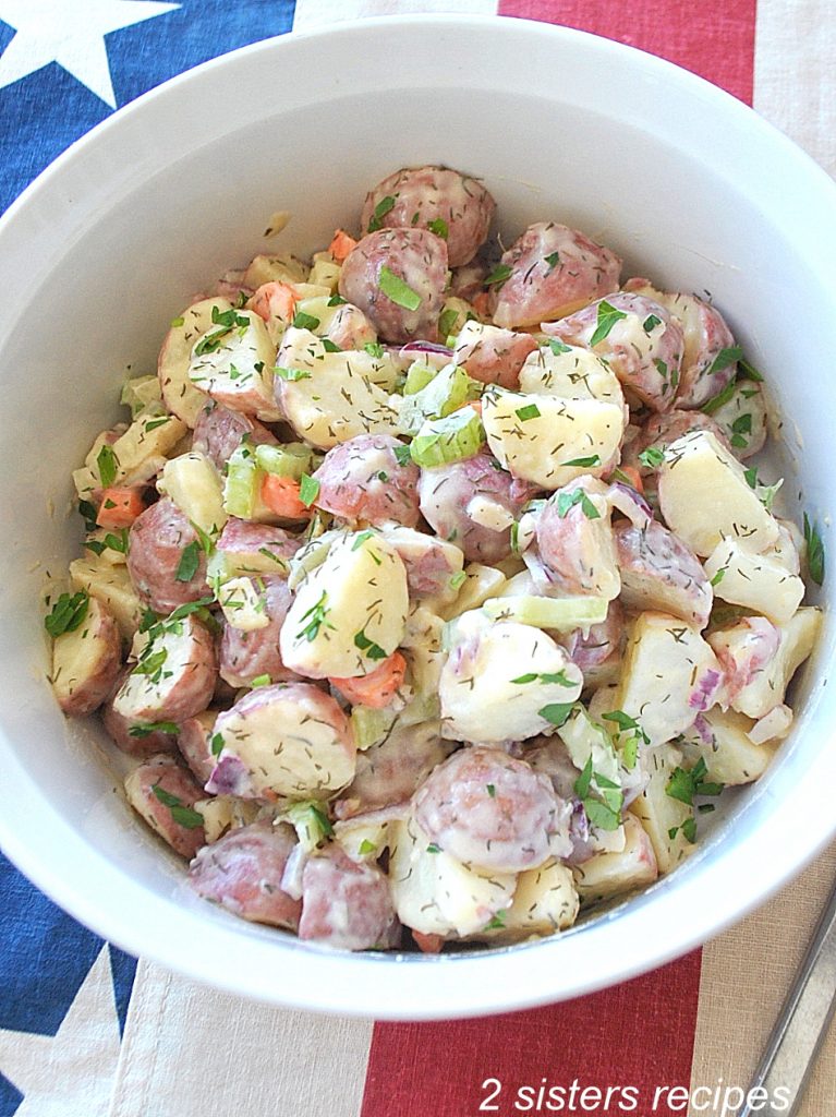 Baby Red Potato Salad by 2sistersrecipes.com