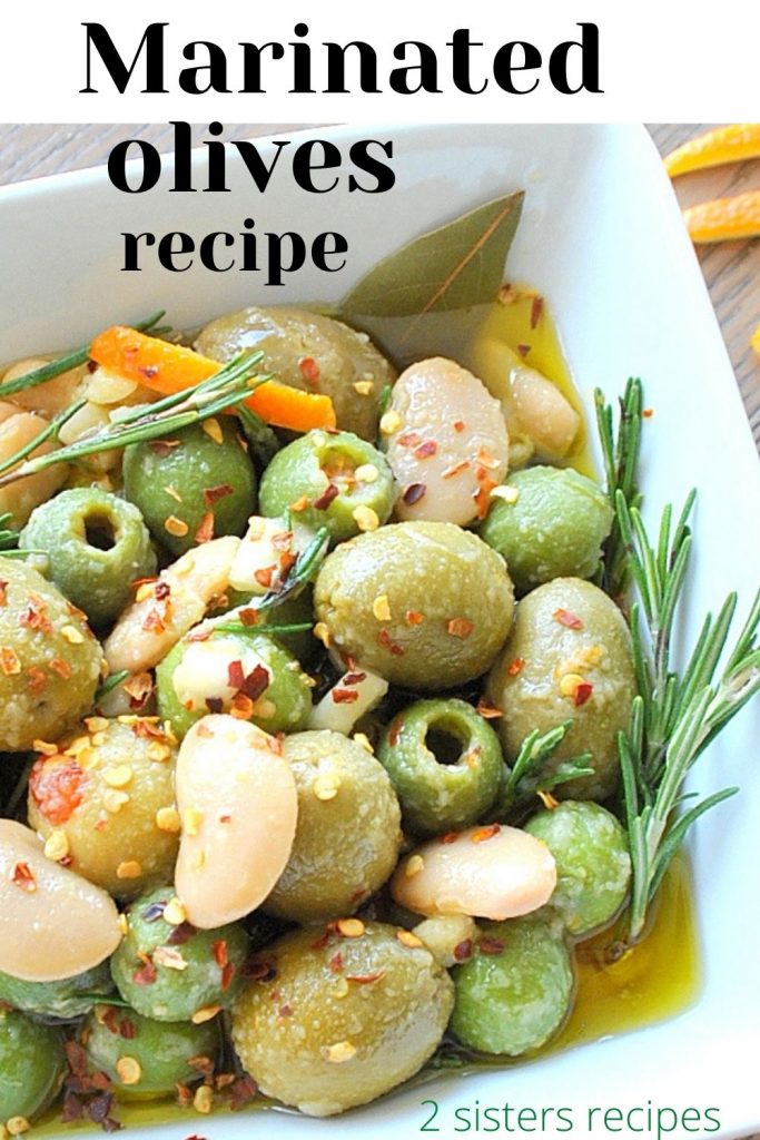 Marinated Olives Recipe by 2sistersrecipes.com