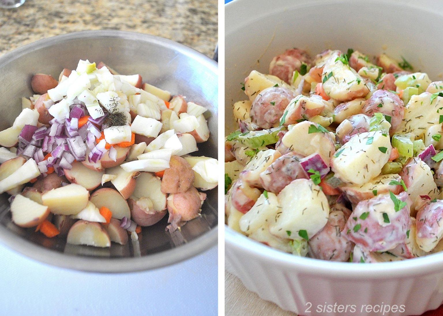 Baby Red Potato Salad 2 Sisters Recipes by Anna and Liz
