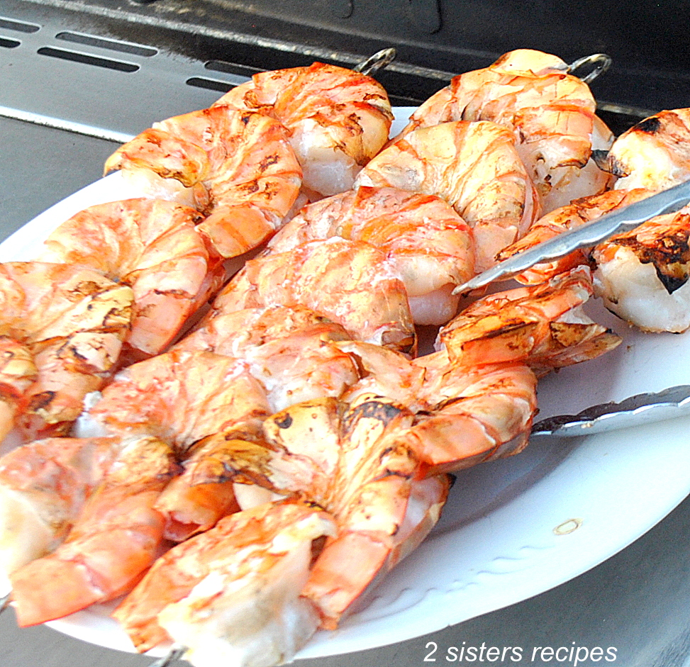 Grilled Jumbo Shrimp by 2sistersrecipes.com