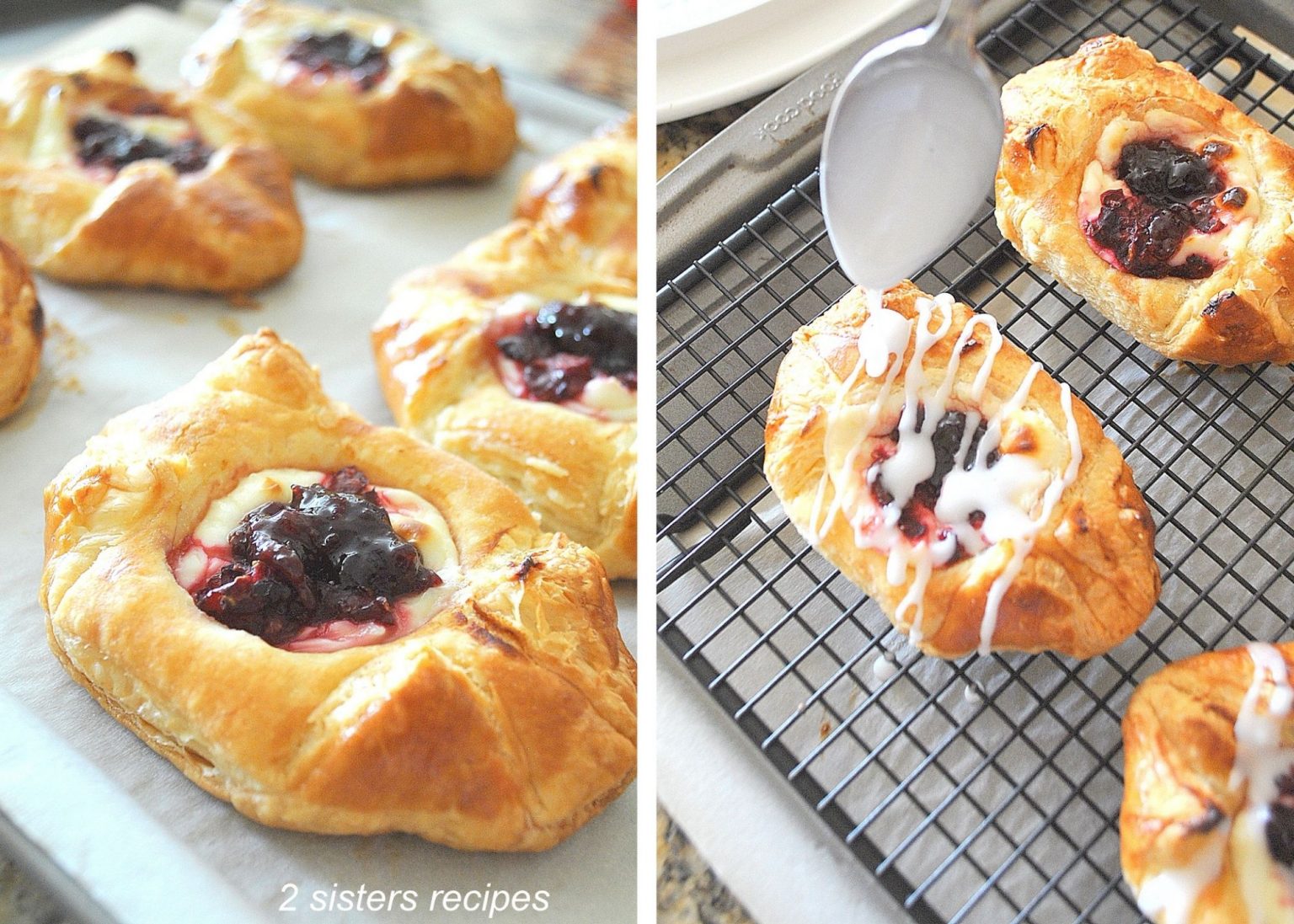 Easy Cherry Cheese Danish 2 Sisters Recipes by Anna and Liz