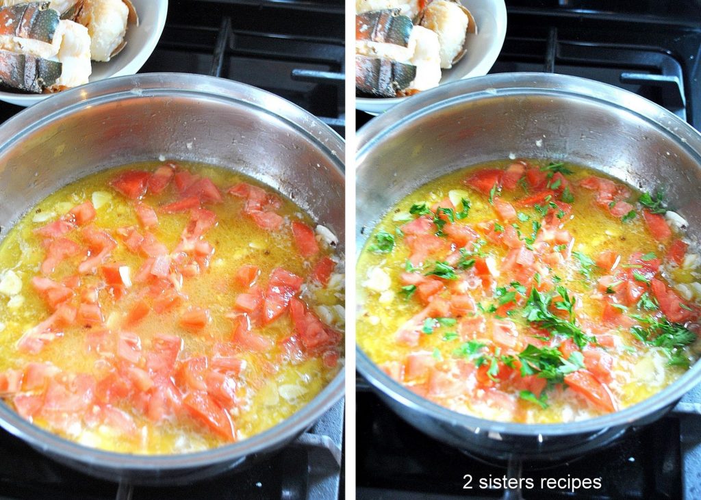 The sauce is now simmered in the same deep pan. by 2sistersrecipes.com