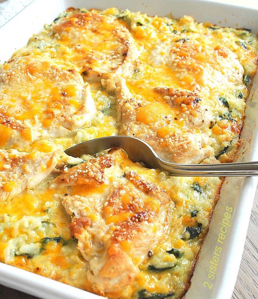 Rice and Chicken Casserole by 2sistersrecipes.com