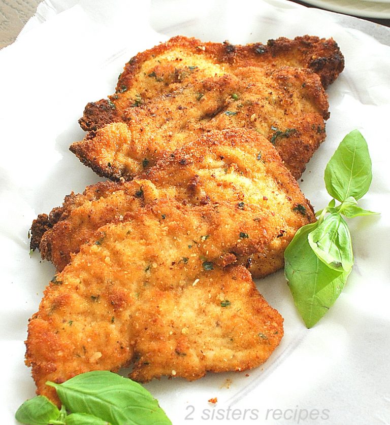 Parmesan Crusted Chicken Cutlets (+video) 2 Sisters Recipes by Anna