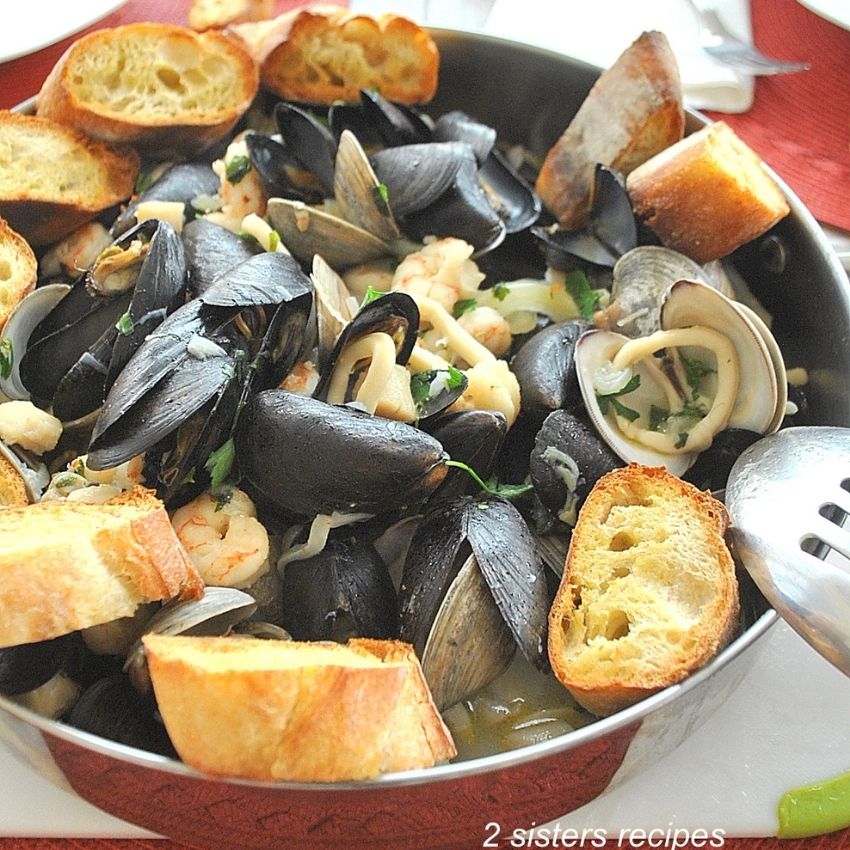 Mixed Seafood Stew ( Cioppino) by 2sistersrecipes.com