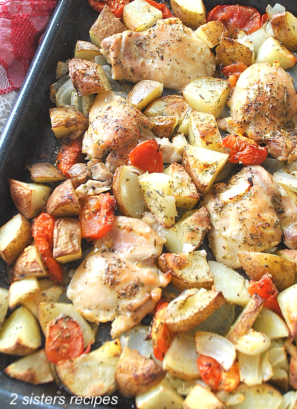 Lemon Chicken Sheet-Pan Dinner - 2 Sisters Recipes by Anna and Liz