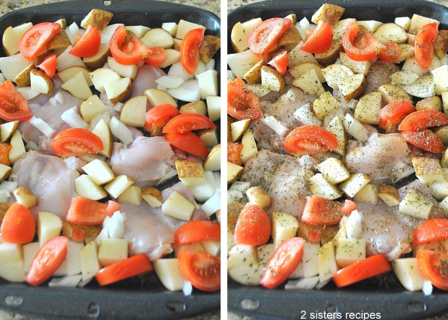 Lemon Chicken Sheet-Pan Dinner - 2 Sisters Recipes by Anna and Liz