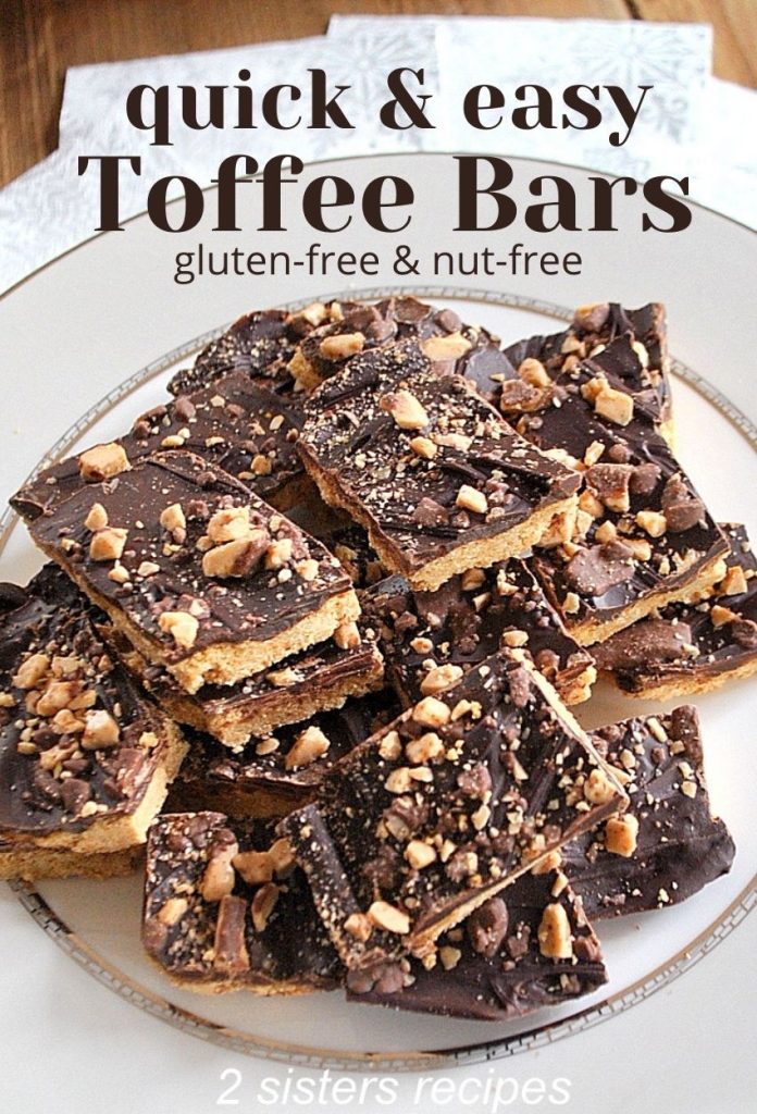 Quick & Easy Toffee Bars by 2sistersrecipes.com