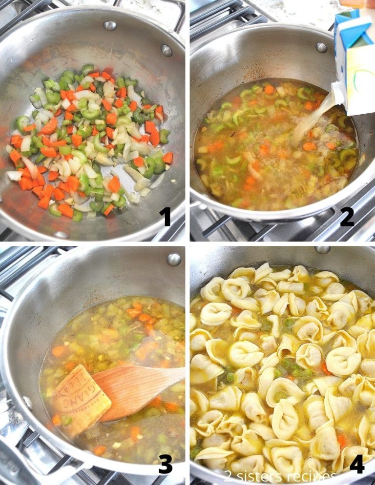 Tortellini in Brodo (in broth) 2 Sisters Recipes by Anna and Liz