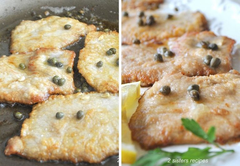 Veal Piccata with Lemon and Capers 2 Sisters Recipes by Anna and Liz