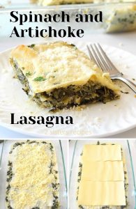 Spinach and Artichoke Lasagna - 2 Sisters Recipes by Anna and Liz