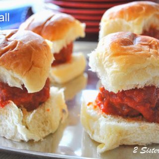 Meatball Sliders Plus 10 Super Bowl Ideas by 2sistersrecipes.com