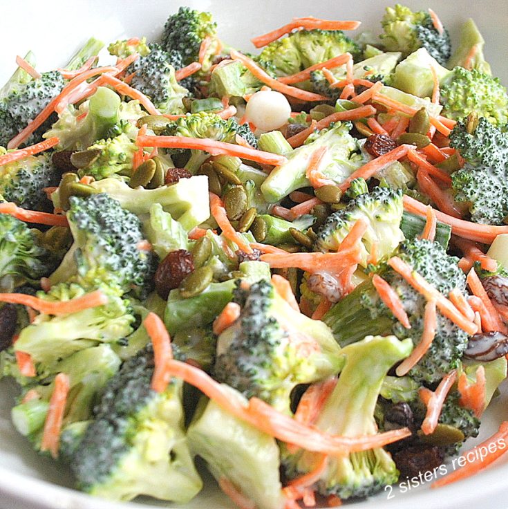 Best Broccoli Salad (Keto) by 2sistersrecipes.com