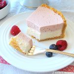 No-Bake Raspberry Cheesecake by 2sistersrecipes.com