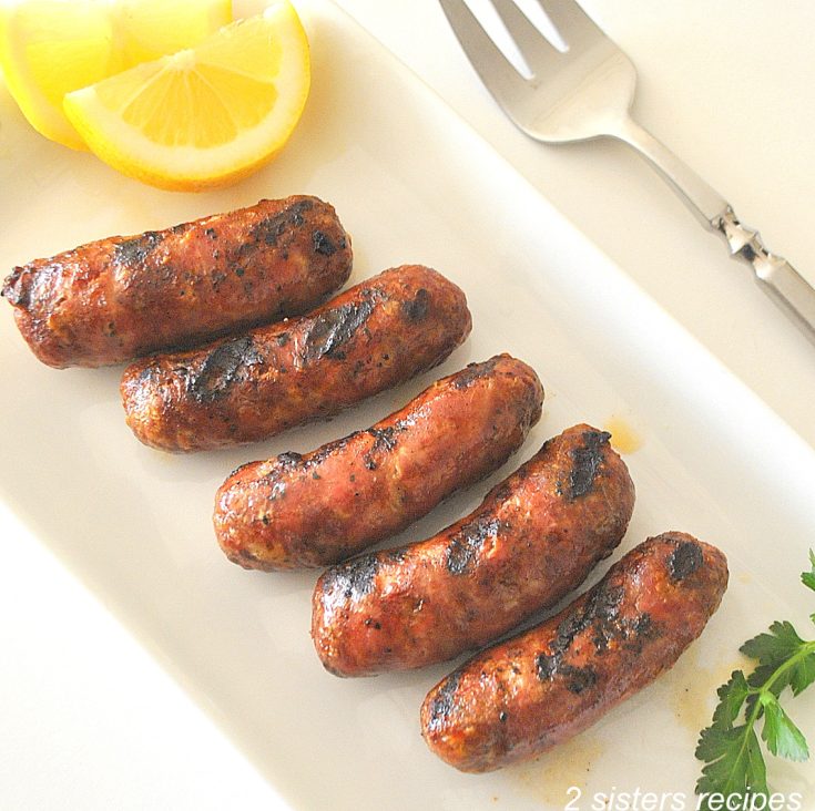 Sausage Links Grilled Perfectly. by 2sistersrecipes.com