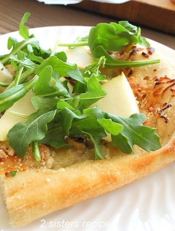 Pear and Roquefort Pizza by 2sistersrecipes.com
