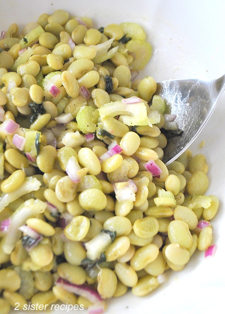 Our best barbecue side, butter bean salad. by 2sistersrecipes.com 