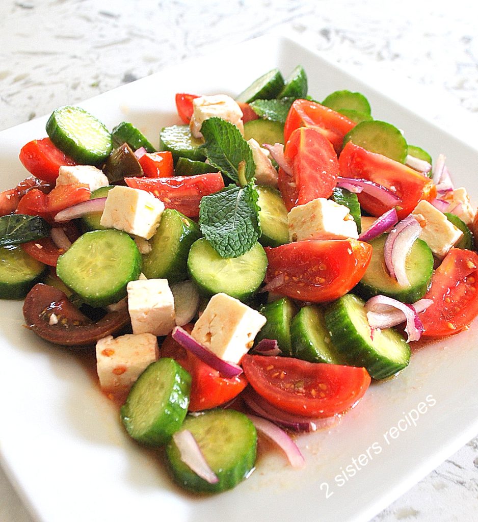 Favorite Greek Salad by 2sistersrecipes.com